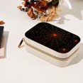 thumbnail image 7 of Halloween Spider Web Velvet Portable Necklace Holder with Removable Compartment - Earring Organizer, Jewelry Boxes, Organizer Box - Gift, 7 of 7