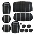 thumbnail image 2 of Juego de 11 protectores de la cubierta del reposacabezas del asiento de la PU para la furgoneta del camión SUV de Sedan Baoblaze Sistema de la cubierta del reposacabezas del asiento de carro, 2 of 7