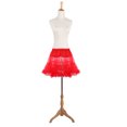 thumbnail image 2 of Vintage Señora Neto Rodillo De La Roca Enaguas De La Enagua De La Falda Del Tutú Rojo De Lujo L Sunnimix Roca De La Enagua, 2 of 5