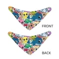 thumbnail image 3 of Gaeub Cartoon Marine Animals Dog Bandana，Adjustable Dog Scarf，Handkerchief or Bib Dog Pet Apparel for Small, Medium and Large Dogs-Small, 3 of 5