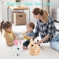 thumbnail image 6 of YINKUU Bunny Toys Educational Interactive Toys Bunnies Can Walk and Talk,Bunny Stuffed Animal, Easter Plush Bunny, Walking, Hopping, Wiggle Ears, Twitch Nose, Sounds for Kids, 6 of 16