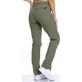 thumbnail image 3 of Pantalones de golf SPOSULEI ligeros de secado rápido para mujer, color verde militar, 3 of 6