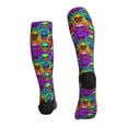 thumbnail image 4 of Compression Socks for Women and Men - halloween star skull Compression Socks Circulation for Workout, 4 of 8