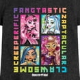 thumbnail image 3 of Monster High - Clawsome, Fangtastic, Creeperific & Zapptacular - Toddler & Youth Girls Short Sleeve T-Shirt, 3 of 5