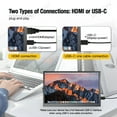 thumbnail image 2 of LESOWN Small Monitor 7 inch HDMI USB C IPS Touch 1024x600 HD Secondary Extender PC Portable Wide Display for Laptop Computer, 2 of 9