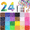 24colors A-24000PCS, variant on 40/28/24 Compartments Resin Jelly Rhinestones,3mm, Strong Adhesion, 3 Tubes of Glue, Dries Clear. Ideal for Creative Diy Rhinestone Crafting Projects.
