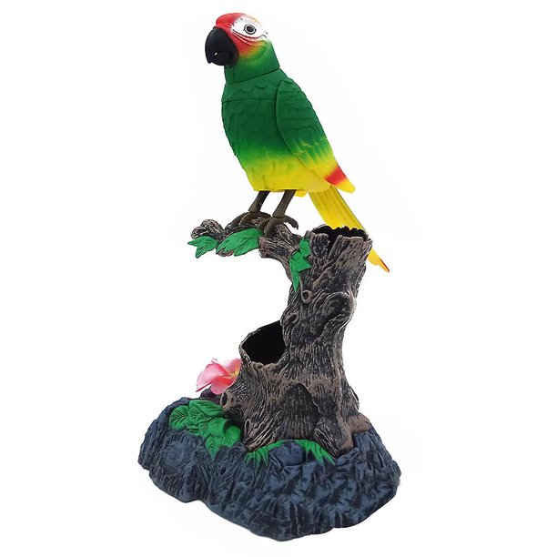 Bonitos juguetes electrónicos para pájaros parlantes, juguetes parlantes con sonido y movimiento para niños, regalo para decoración del hogar
