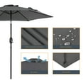 thumbnail image 4 of ACEGOSES 7.5ft Patio Umbrella, Outside Table Umbrellas With Non-Fading Polyester canopy, Anthracite, 4 of 9