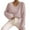 Pink, variant on Women's Lazy Style Loose Short V-Neck Lantern Long Sleeve Pullover Sweater, Relaxed and Trendy, Great for Casual Events and Lounging,Pink,S