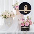 thumbnail image 3 of Nvzi 8 cajas de regalo de papel con flores, bolsas para ramos, cajas de flores con asa, cajas para arreglos florales, bolsas para envolver regalos de boda y San Valentín (blanco y negro), 3 of 5