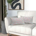 thumbnail image 6 of Spring Daisy Floral Lumbar Pillow Covers 12X20 Inch Pale Pink Blue Vintage Flowers Rectangle Pillow Cases Set of 2 Block Print Throw Pillows Farmhouse Decor For Sofa Couch Porch Cushion Outdoor, 6 of 6
