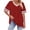 Wine Tops, variant on Womens Short Sleeve V Neck T Shirts Summer Tops Casual Loose Color Block T-Shirts Cute Polka Dots Tees White XXL