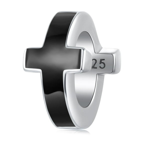 Cross Spacer Beads Charm 925 Sterling Silver Charm ,Charm for Bracelets, Gift for Women