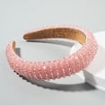 thumbnail image 1 of Diadema con cuentas tejidas a mano para el cabello Homing Hair Hoop, estilo barroco, esponja, accesorios simples para el cabello facial para mujer, 1 of 6