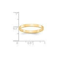 thumbnail image 3 of 14K Yellow Gold Ring Band Wedding Standard Flat 2.5mm LTW Size 5, 3 of 3