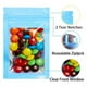thumbnail image 5 of 1000 Piezas Bolsas HolográFicas Resellables, Bolsa de Mylar Una Prueba de Olores con Ventana Transparente para Almacenamiento de Alimentos Recuerdo de Fiesta Negocios, 5 of 5
