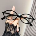 thumbnail image 4 of Men Women Office Eye Protection Y2K Optical Spectacle Eyeglass PC Round Eyeglasses Frame Eyewear Computer Goggles Anti-Blue Light Glasses LEOPARD PRINT, 4 of 8