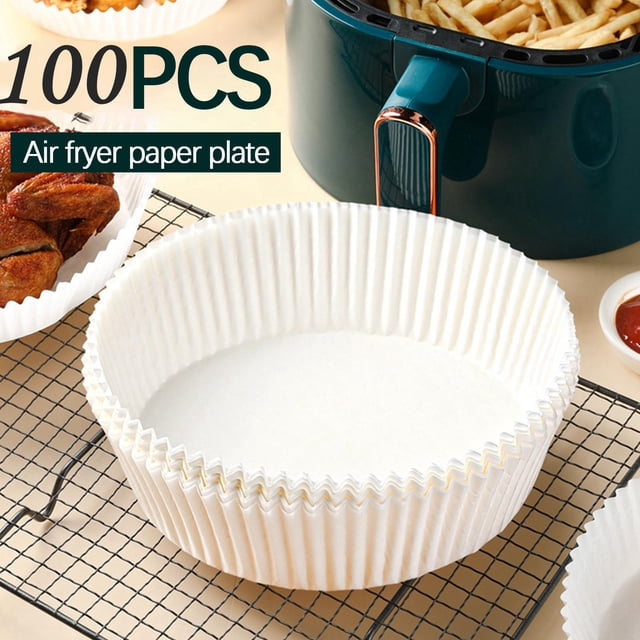 100x Papel Pergamino Natural para Hornear Grueso 16cm Perfecl Impermeable Hojas de Pergamino