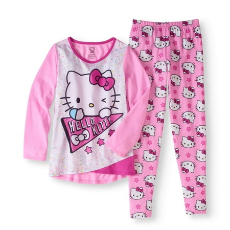 Hello kitty big girls' legging pajama sleepwear set