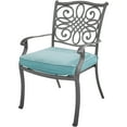 thumbnail image 3 of Hanover Traditions 7-Piece Dining Set in Blue with 4 Stationary Chairs, 2 Swivel Rockers and a 38"x72" Dining Table in a Gray Finish, 3 of 7