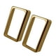 thumbnail image 5 of Juego de 2 cubiertas de latón para pastillas humbucker de guitarra eléctrica (repuestos) Dorado, 5 of 9