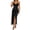 Black, variant on Fiaer Women's Elegant Satin Deep V Neck High Slit Ruched Slim Fit Strapless Evening Prom Maxi Dress XS