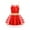 Red, variant on Alvivi Kids Girls Adjustable Strap Christmas Tutu Dress Striped Santa Claus Fancy Dress up Costumes Red 8