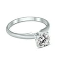 thumbnail image 2 of SZUL Women's AGS Certified 1 Carat Diamond Solitaire Ring in 14K White Gold (J-K Color, I2-I3 Clarity), 2 of 8