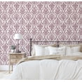 thumbnail image 5 of S4Sassy Royal Floral Wallpaper- Asian Style Walls Covering, 25 x 120 Self-Adhesive Vinyl Wall Paper, Decorative Wallwrap, Easy DIY Wall Covering For Bedroom, Living Room, Living Spaces- Pink, 5 of 9