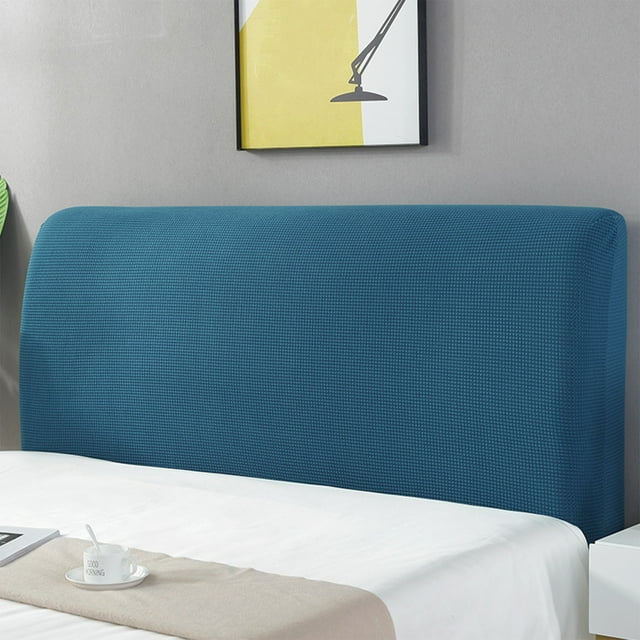 Vrorvz Resilient Polyester Headboard Slipcover with Embroideries for Dust Protection and Conservation Suit Upholstered Headboards Length 55 to 63 Inches Easy Install and Machine Washable