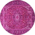 thumbnail image 1 of Ahgly Company Indoor Round Persian Pink Traditional Area Rugs, 7' Round, 1 of 4