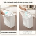 Fuebueo Kitchen Trash Can with Lid Under Sink for Kitchen, Bathroom