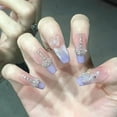 thumbnail image 4 of Été Doux Pur simple Réseau de Vent Rouge Armure Soulagement Faux Ongles Amovibles Pièce Finie, 4 of 7