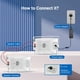 thumbnail image 3 of Par de altavoces Bluetooth para exteriores Herdio de 4 pulgadas y 200 W, color blanco, 3 of 8