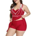 thumbnail image 7 of Womens Halter Swimdress Plus Size Two Piece Swimsuit Tankini Set, 7 of 7