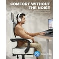 thumbnail image 4 of GTPLAYER Ergonomic Gaming Chair with Footrest and Lumbar Support, White, 4 of 9