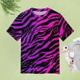 thumbnail image 4 of Animal Print Patterns Women's Short Sleeve T-Shirt Crew Neck Casual Summer Trendy Loose Fit Tops, 4 of 6