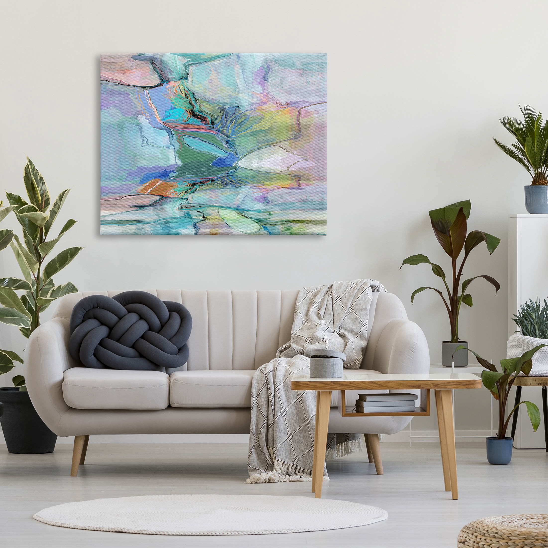 Stupell Industries Varied Round Modern Shapes Graphic Art Gallery Wrapped Canvas Print Wall Art, Design by Michael Tienhaara