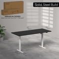 thumbnail image 4 of VIVO Electric 71” x 30” Stand Up Desk Workstation, Black Top, White Frame, 4 of 8