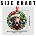 thumbnail image 7 of Curly-coated Retriever Dog Ornaments Ceramic For Christmas, Stained Glass Ornaments Ceramic Christmas 2025, 7 of 7