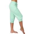 thumbnail image 7 of Women's Sweatpants Capri Pants Workout Exercise Cropped Joggers Running Drawstring Lounge Pants Side Pockets Ladies Comfy Plus Size 2026 Trendy Outfits Lightweight Cute Fashion Dressy Clothes Green, 7 of 7