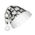 thumbnail image 2 of KLL Christmas Hats for Adults Plush Cartoon Penguin Print Santa Hat Xmas Fluffy Santa Claus Hat for Women Men, 2 of 6