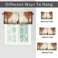 thumbnail image 6 of Paris Eiffel Tower Valance Rod Pocket Window Curtain for Kitchen Autumn Rainy France Street Thermal Insulated Room Darkening Curtain for Dinning Room, 6 of 6