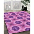 thumbnail image 2 of Ahgly Company Indoor Round Patterned Violet Purple Area Rugs, 6' Round, 2 of 6