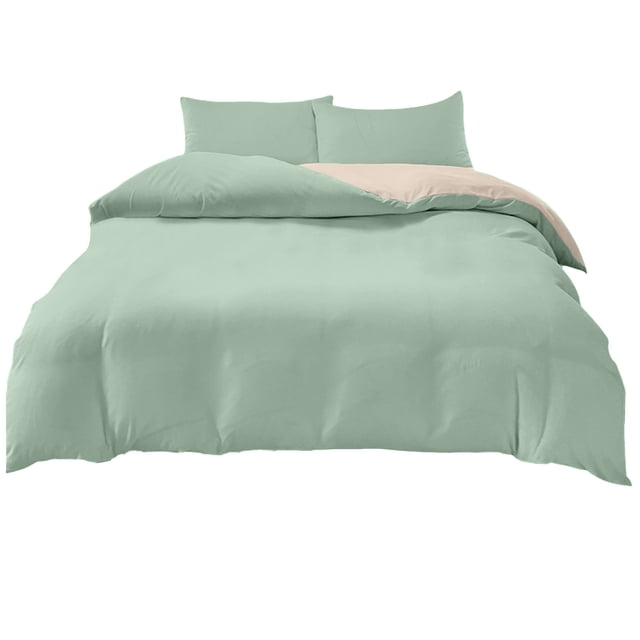 Ohufall Soft Fresh Color Washed Bedding Set Twin Sheets Set Four Piece For Student Dormitory
