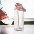 thumbnail image 1 of LILELIS Cup Sports Water Cup Large Capacity Heat Cup with Straw Cup Network Red Fitness Oversized Kettle Will Carry the Time Mark Suitable for Fitness Gym and Outdoor Sport Pink A, 1 of 8