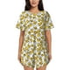 thumbnail image 1 of Balery Beer Conjunto de Pijama para Mujer con Estampado, Dos Piezas de Manga Corta y Shorts, Ropa de Dormir Suave con Cuello Redondo y Bolsillos-Large, 1 of 6