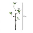 thumbnail image 7 of 17.3" Artificial Greenery Stems Plants Faux Leaf Green Eucalytus Branches Ficus Twig Fern Fake Green Bushes Shrubs for Home Party Wedding Decoration (3 pcs), 7 of 7