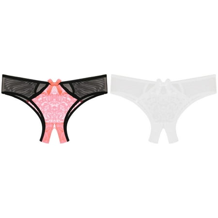 2-Pack Women s Underpants Panties Low Waist Lace Briefs Underwear Lingerie Robe plus Size Stockings for Women Lingerie Earth Day And Robe Women Lingerie Push up Underwear for