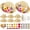 Yellow3, variant on 12 Set Straw Hat and Canvas Tote Decorating Kit, Summer Party DIY Craft Set with Floral Templates for Beach Picnic, Bridal Shower, and Group Activities